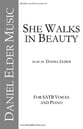 She Walks in Beauty SATB choral sheet music cover